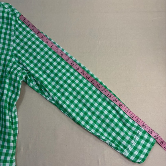 Ralph Lauren Green and White Checkered Lightweight Cotton Men's Shirt Size XXL - Picture 6 of 7